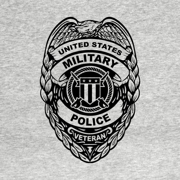 U.S. Military Police Veteran Black Badge by hobrath